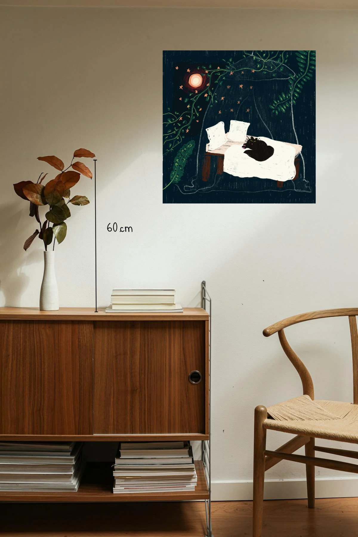 The cat and the Moon